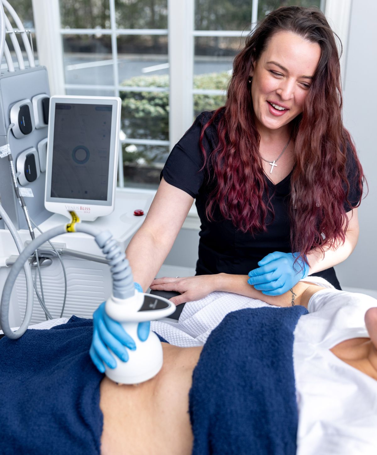 Franklin muscle toning patient receiving treatment