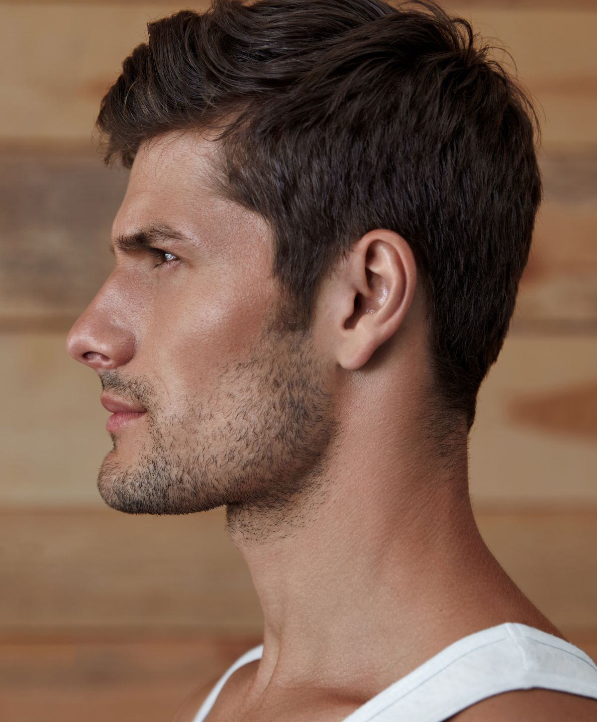 Franklin hair loss solutions model with brown hair