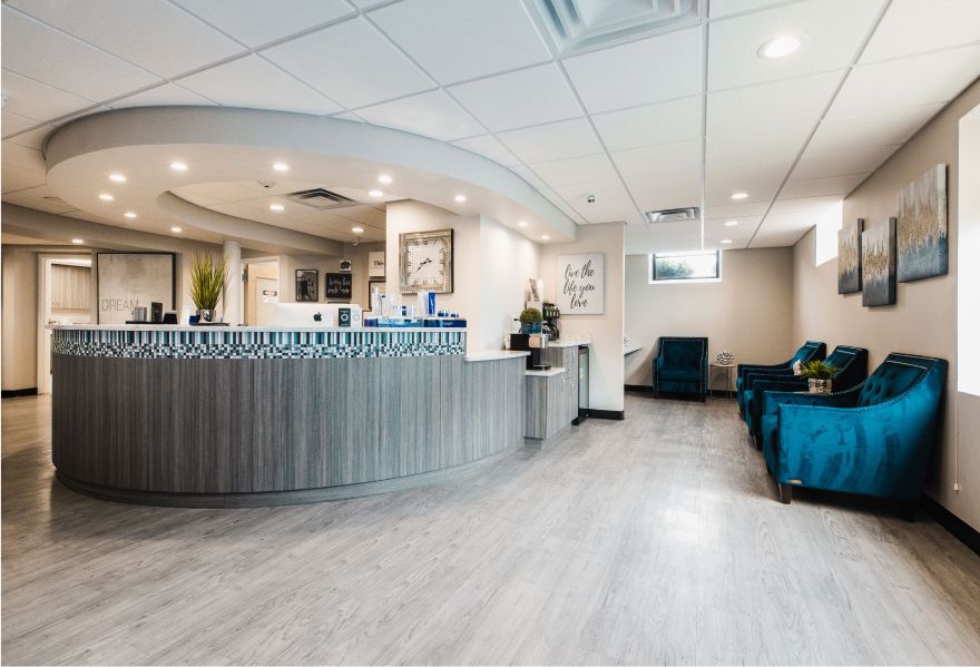 h2t skin and laser center waiting room