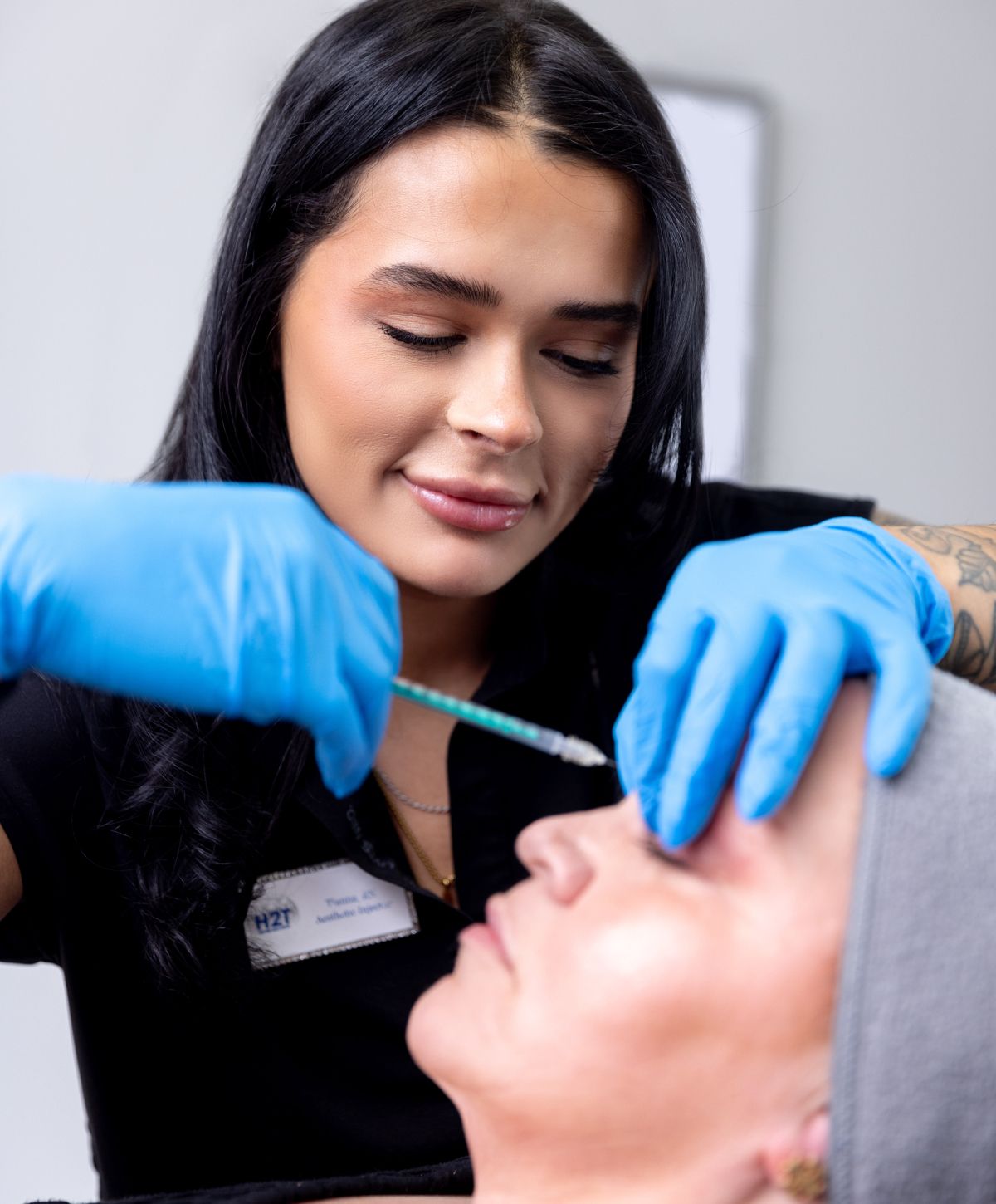 Franklin Botox provider with a patient