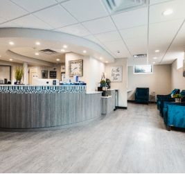 h2t skin and laser center med spa waiting room