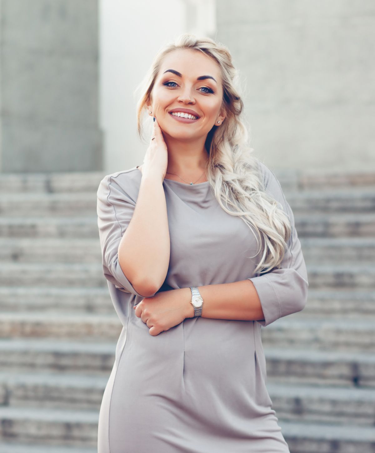 Franklin Women's Hormone Replacement Therapy model with blonde hair